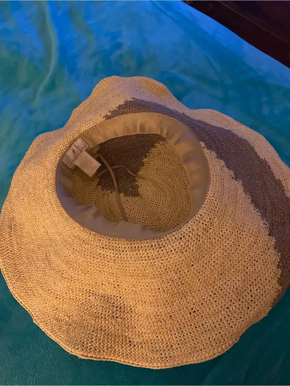 Helen Kaminski Two-Tone Raffia Sun Hat